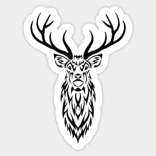 Tribal Stag II Sticker